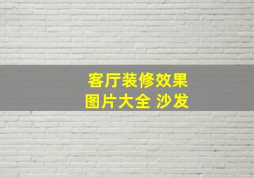 客厅装修效果图片大全 沙发